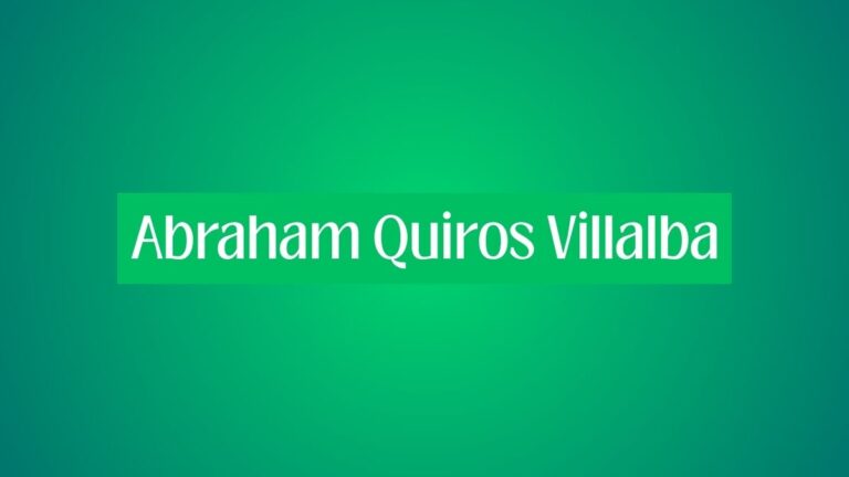 Abraham Quiros Villalba